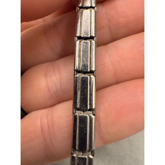 Vintage Silver‎ Tone Watch Band 5.5In - Picture 3 of 9